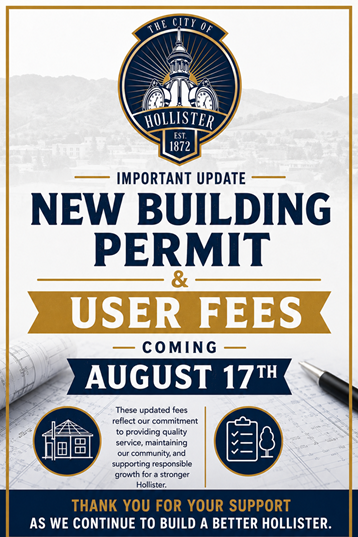 Updated building and user fee graphic